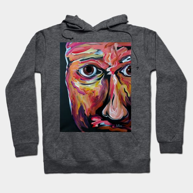 Abstract Face Hoodie by Dual Rogue